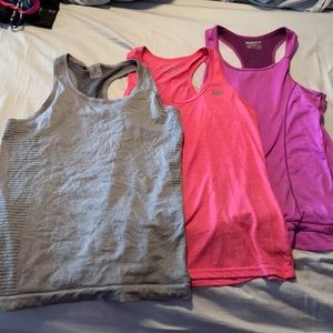 Lot of 3 athletic tanks